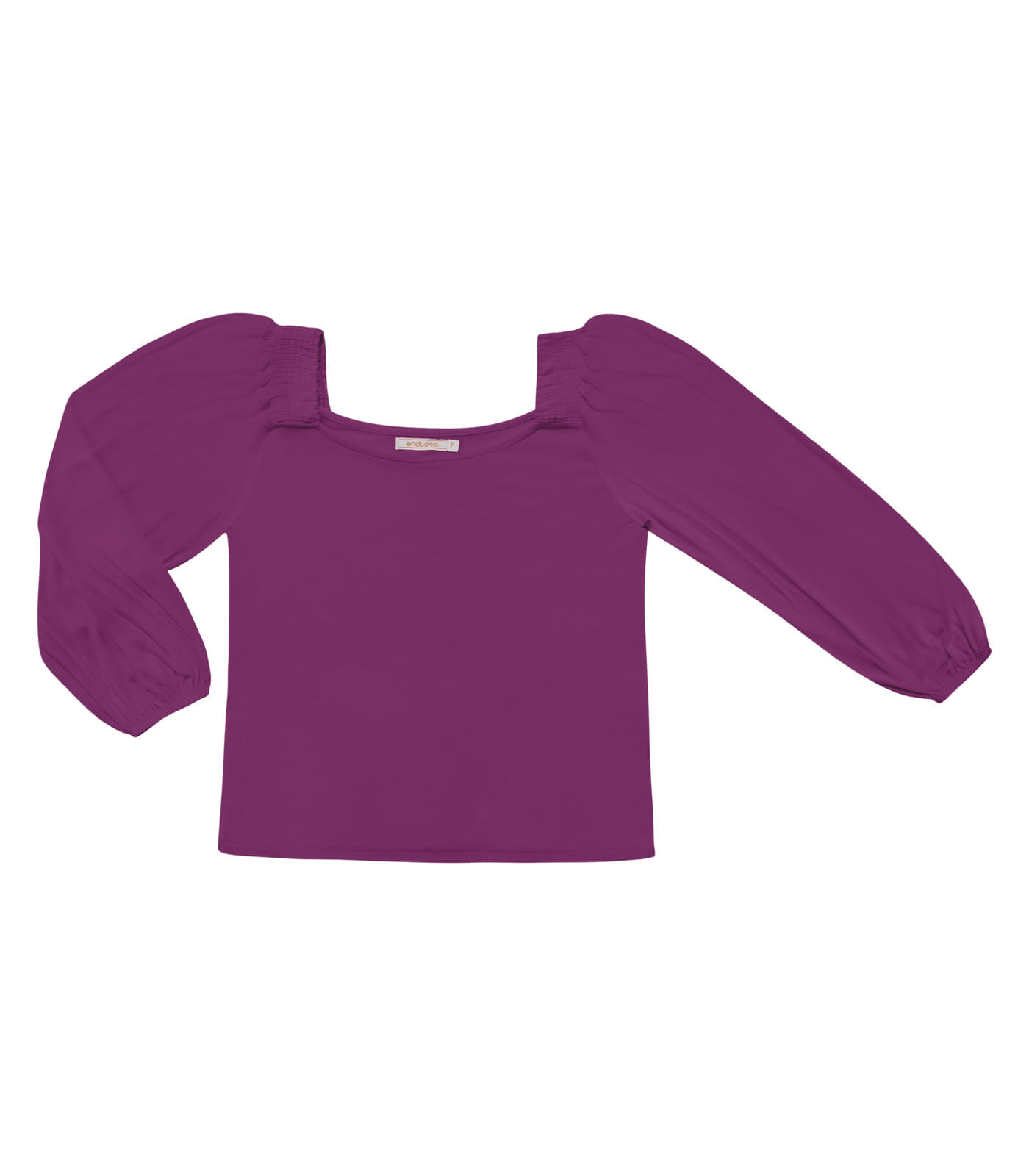Blusa Feminina Manga 7/8 Endless Roxo Gg