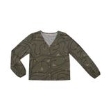 Camisa Manga Longa Feminina Em Viscose Endless Verde M