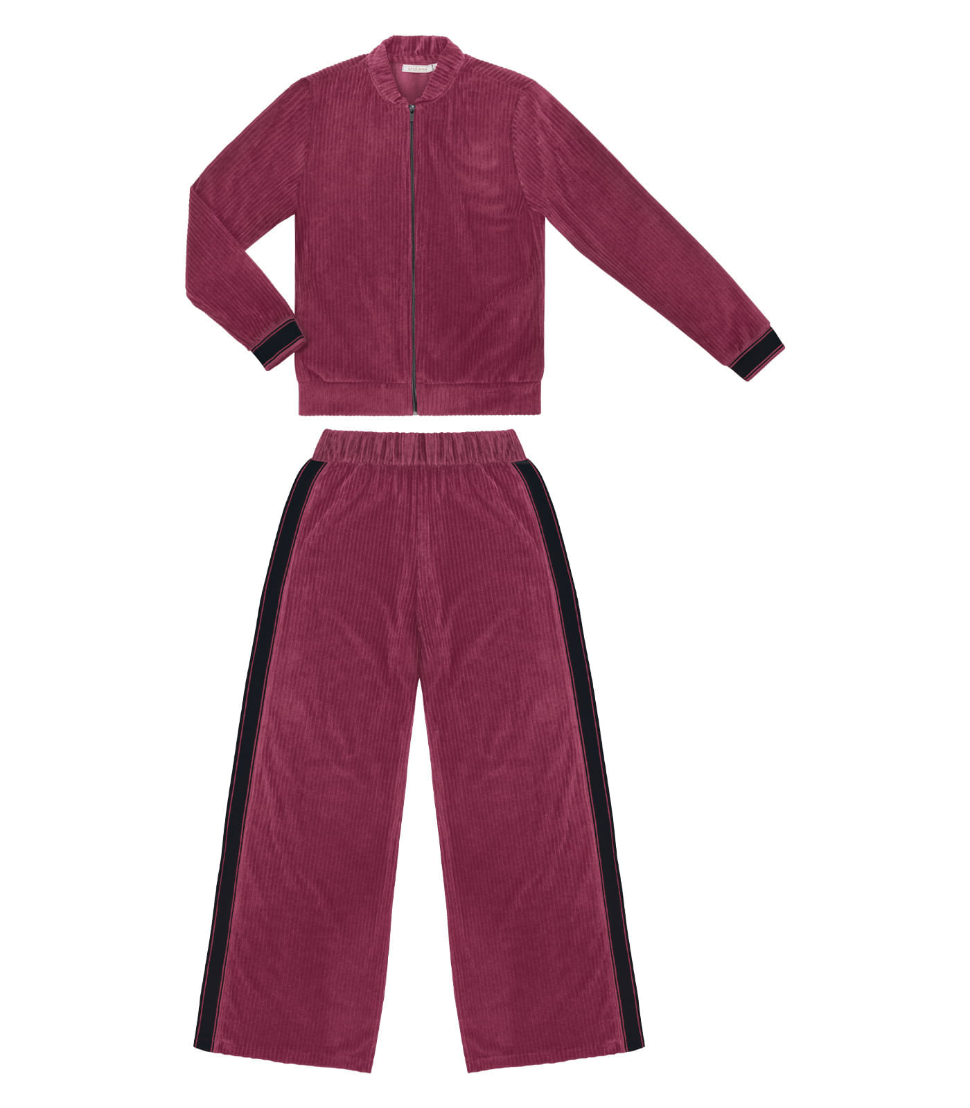 Conjunto Feminino Jaqueta Com Calça Endless Vermelho Gg