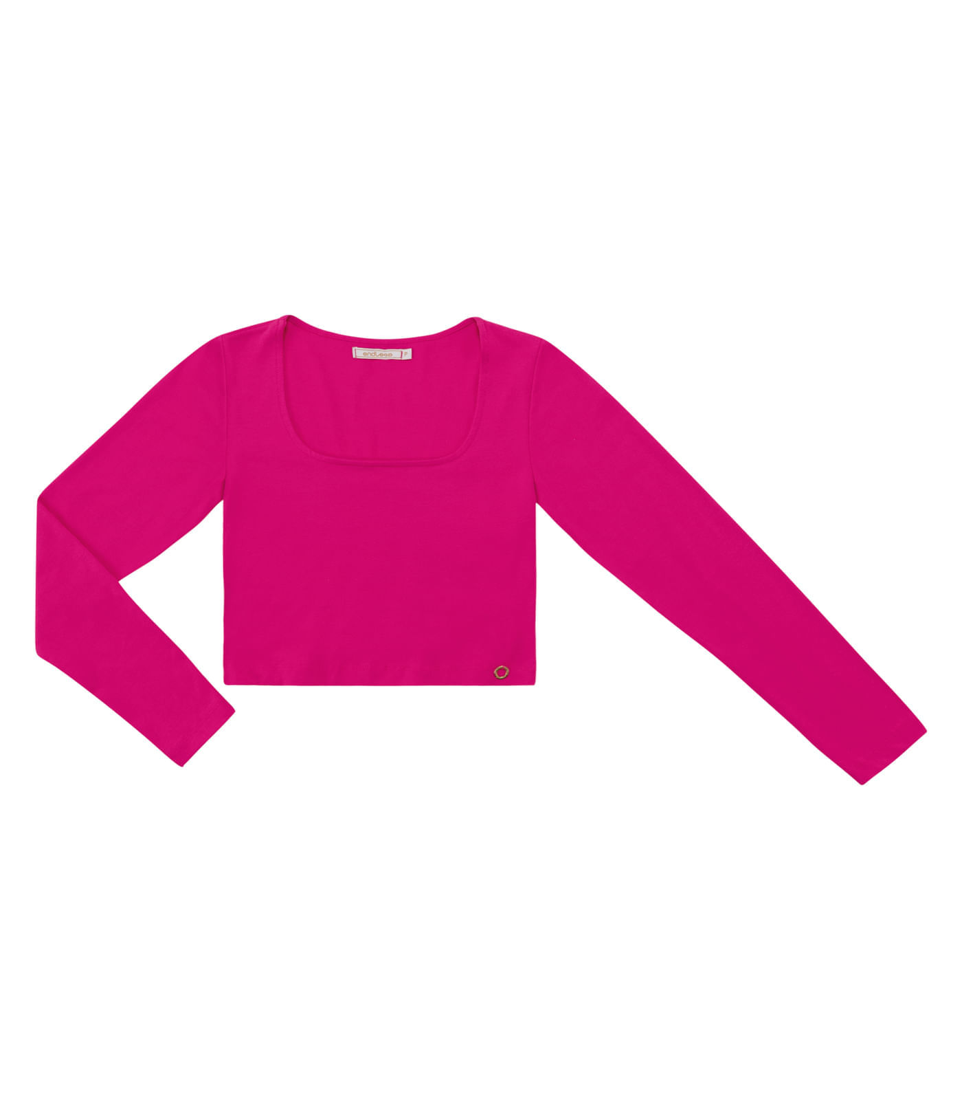 Blusa Manga Longa Feminina Em Cotton Leve Endless Rosa M