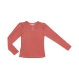 Blusa Manga Longa Feminina Em Viscose Endless Laranja P