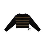 Blusa Feminina Manga Longa Em Visco Tricot Rovitex Preto G