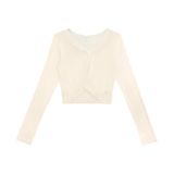 Blusa Feminina Manga Longa Transpassada Rovitex Bege M