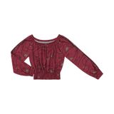 Blusa Feminina Ciganinha Manga Longa Endless Vermelho Gg