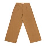 Calça Feminina Pantalona Em Sarja Endless Marrom 40
