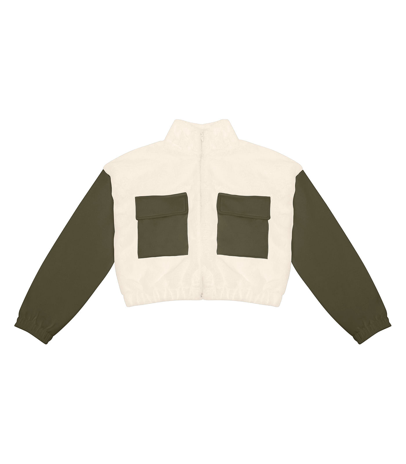 Jaqueta Feminina Com Bolso Rovitex Verde P