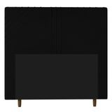 Cabeceira Cama Box Casal King Size Lisboa 195cm Suede Preto - Desk Design