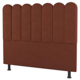 Cabeceira Cama Box Casal King Size Lana 195cm Suede Terracota - Desk Design