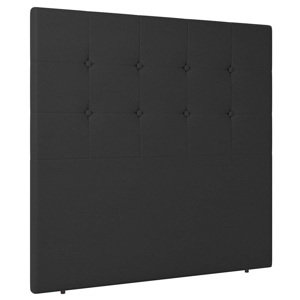 Cabeceira Cama Box Casal King Size Luana 193cm Sintético Preto - Desk Design