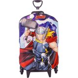 Mochila De Rodinhas 3d Maxtoy Thor Azul