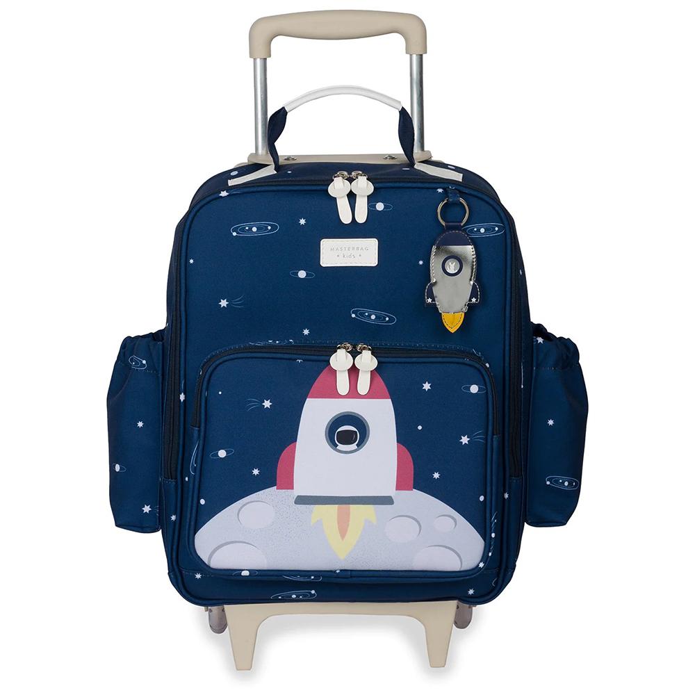 Mochila De Rodinhas Masterbag Espaço Azul Marinho