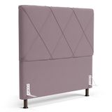 Cabeceira Cama Box Casal King Size Mel 195cm Com Frame Veludo Rosê - Desk Design