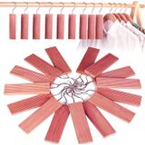 15 Pk Cedar Hang-ups Blocos De Cedro Para Armazenamento De Roupas 100%