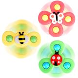 3pcs Sucção Copo De Brinquedos Spinner Para Meninos De 12 Anos Brinquedos De Bebê Girando De 12 A 18 Meses Presentes De Primeiro Aniversár