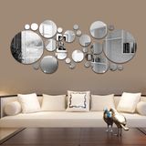 26/24pcs 3d Espelho Parede Adesivo Tv Fundo Espelho Adesivo
