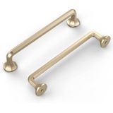 10 Pack Escovado Alças De Armário De Latão 5 Polegadas (128mm) Zinco Al