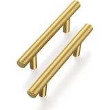 30 Pack/gold Cabinet Puxa Armário De Latão Escovado Puxa Cabi