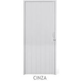 Porta Sanfonada Pvc Plastilit 0,80x2,10m Cinza