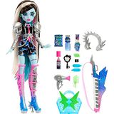 Boneca Monster High Animada Frankie Stein Rockstar