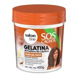 Gelatina Capilar Salon Line Sos Cachos Óleo De Coco 400g