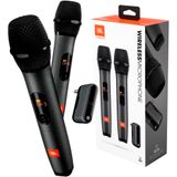 Kit com 2 Microfones Sem Fio JBL Black Wireless