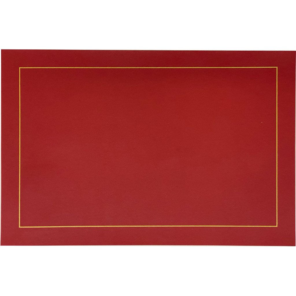 Jogo 8 Americano Classic Pu 45x30cm Bordô