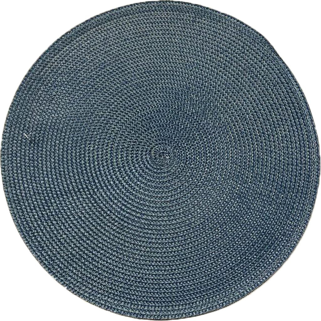 Kit 2 Americano Requinte Liso Para Mesa Redondo 38cm Navy