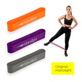 Kit 3 Mini Bands Elástico Para Treino Exercício Hidrolight