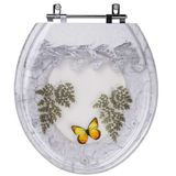 Tampa De Vaso Acrilico Decorada Borboleta Zip Para Vaso Incepa