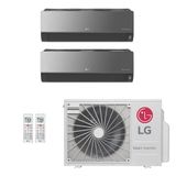 Ar-condicionado Multi Split Inverter Lg 18.000 (2x Evap Hw Artcool 7.000) Quente/frio 220v