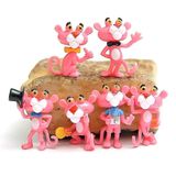 6pcs Mini Pantera Pantera Pvc Figura Brinquedos ( Um Tamanho )