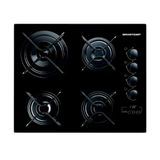 Cooktop Brastemp 4 Bocas Duplachama Timer Touch Preto Bdt62ae Bivolt