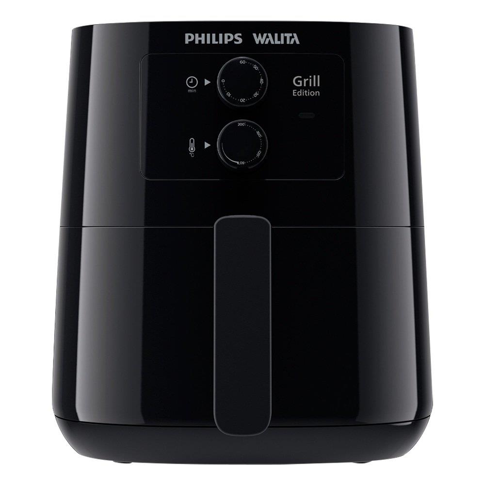 Fritadeira Sem Óleo Philips Walita Air-fryer Grill Edition Hd9202 | Desligamento Automático, 12 Em 1, Preto