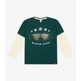 Camiseta Infantil Manga Longa Trick Nick Verde 6