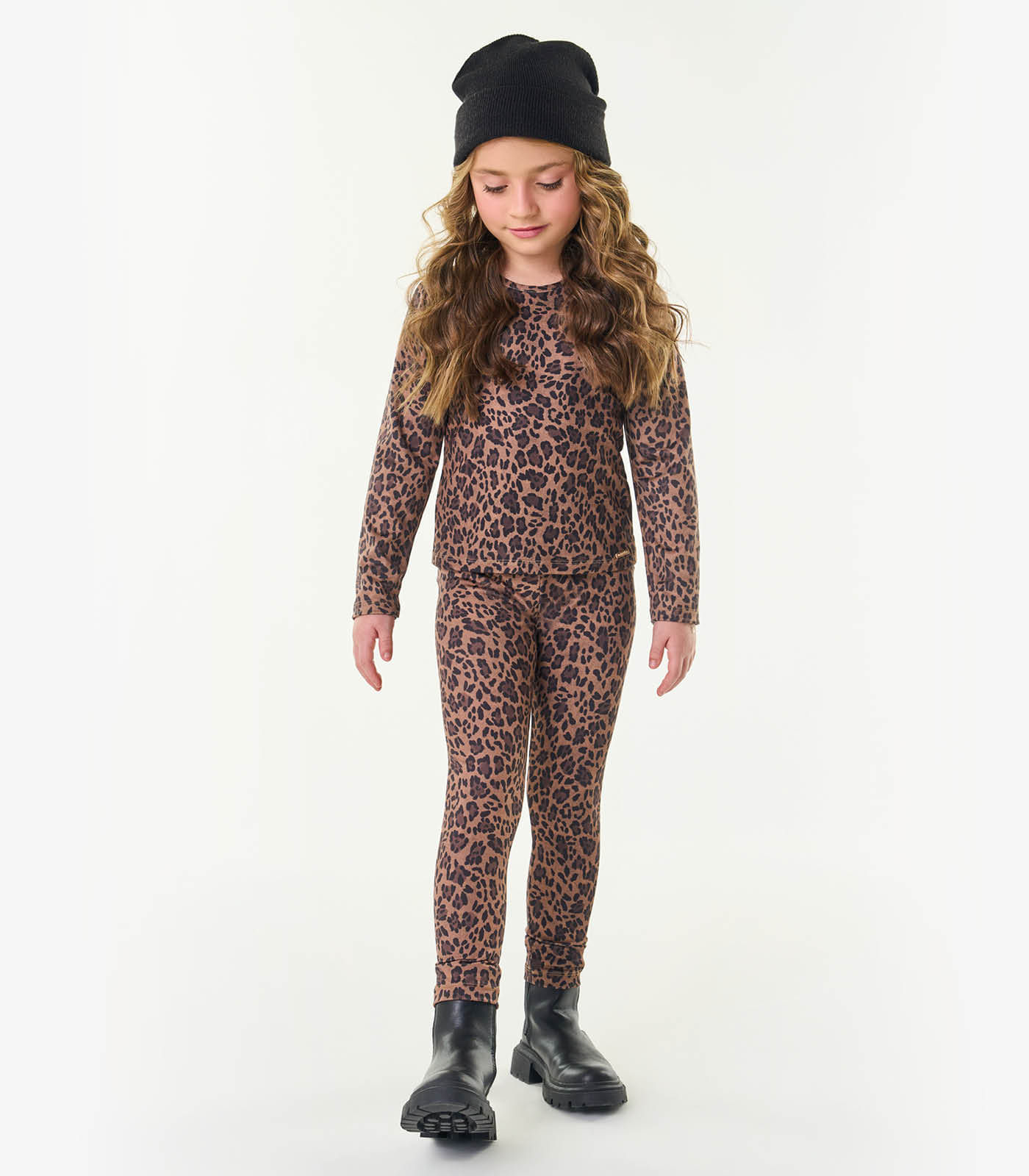 Legging Infantil Feminina Malha Térmica Trick Nick Marrom 14