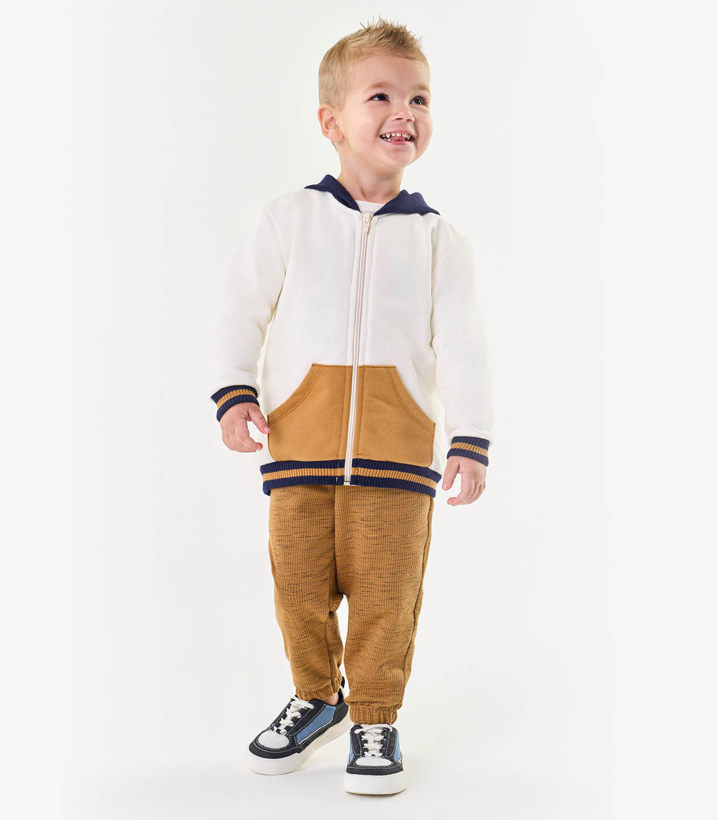 Trijunto Infantil Masculino Trick Nick Bege G