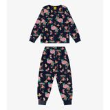 Pijama Infantil Feminino Florido Rovi Kids Azul 10