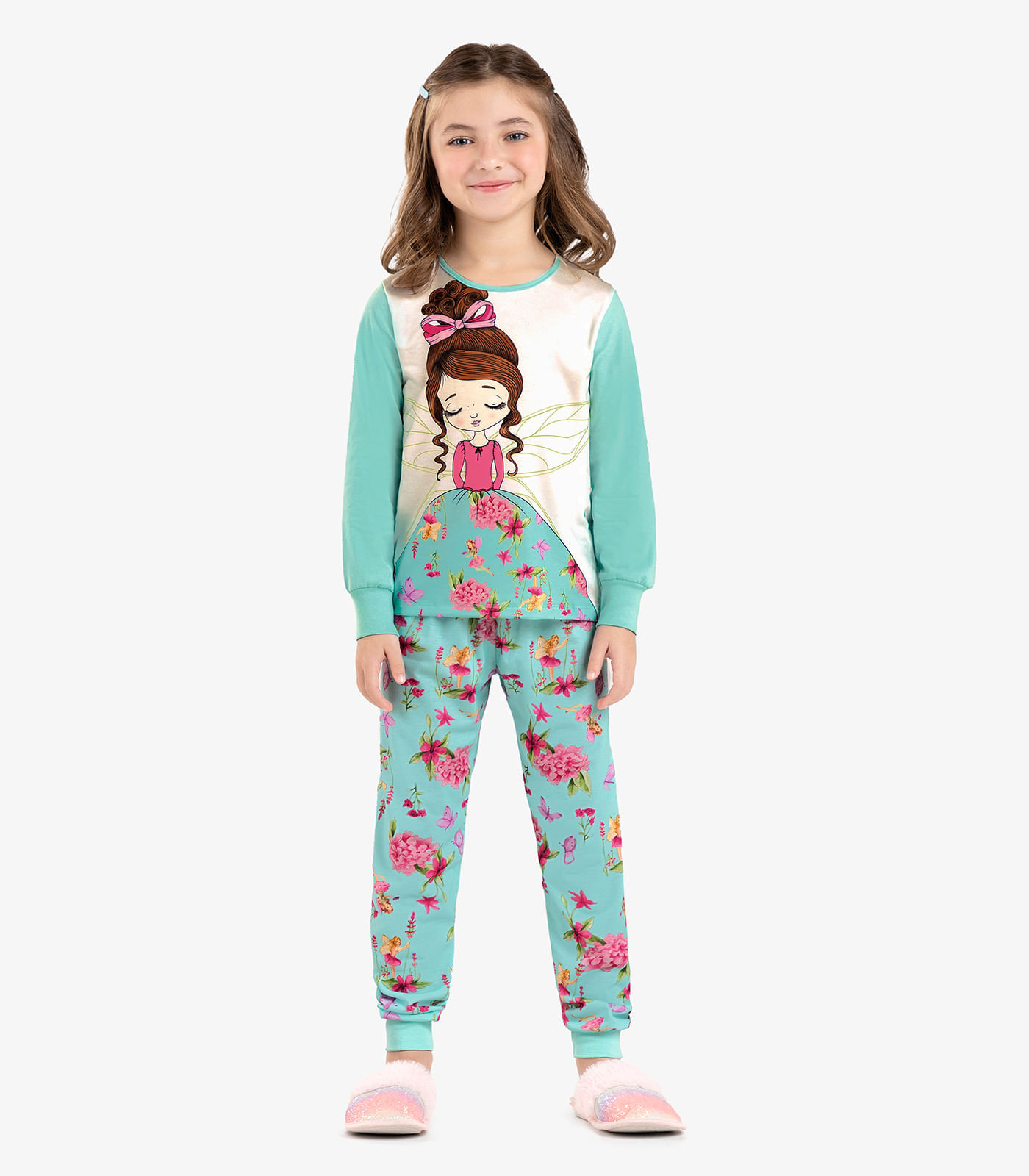 Pijama Infantil Feminino Fada Rovi Kids Bege 1