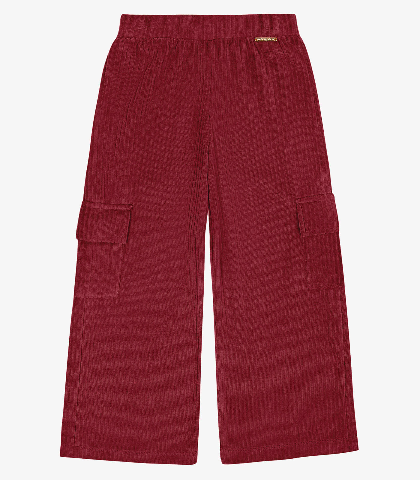 Calça Wide Leg Infantil Feminina Trick Nick Vermelho 8