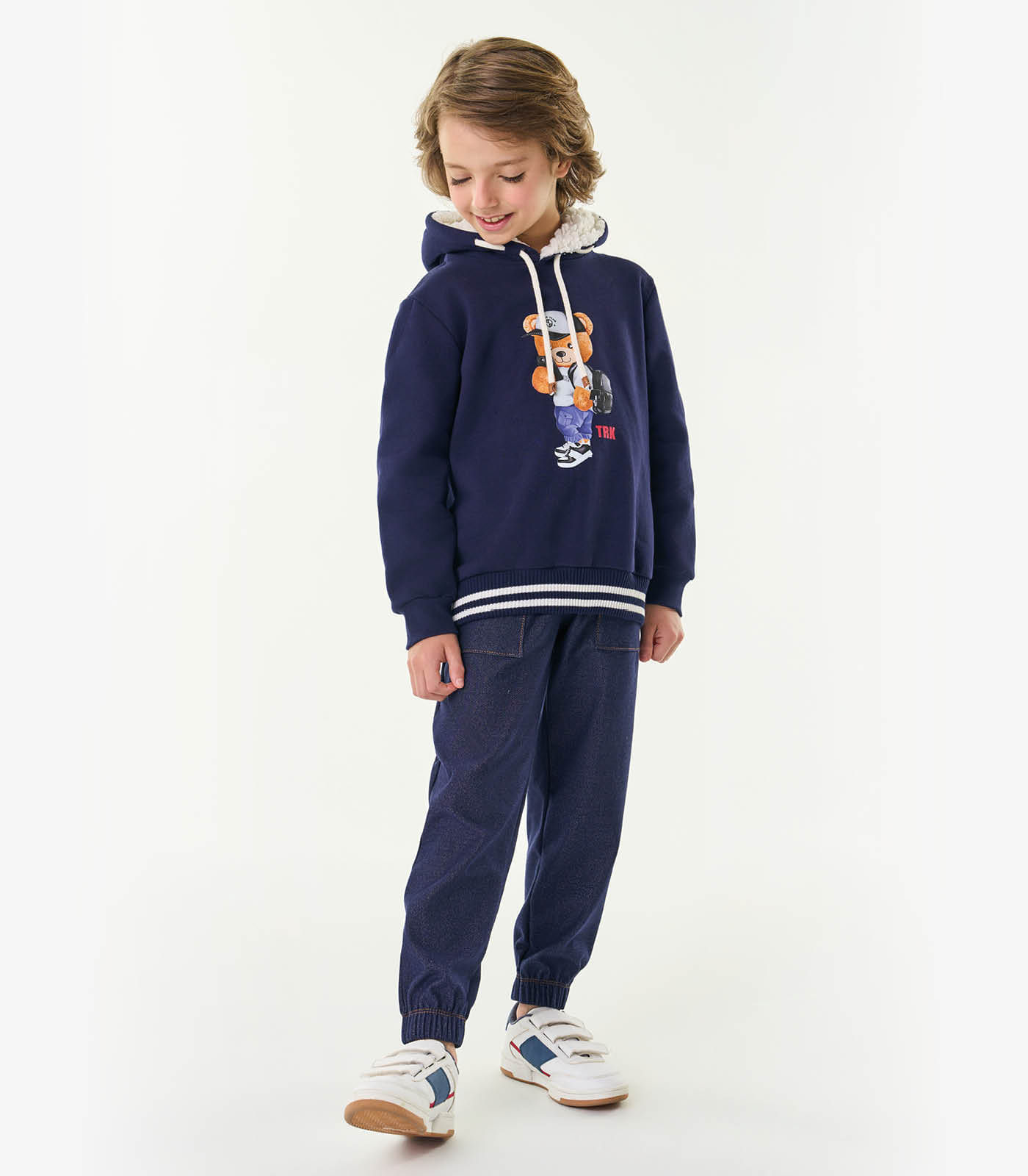 Conjunto Infantil Blusão Com Calça Trick Nick Azul 8