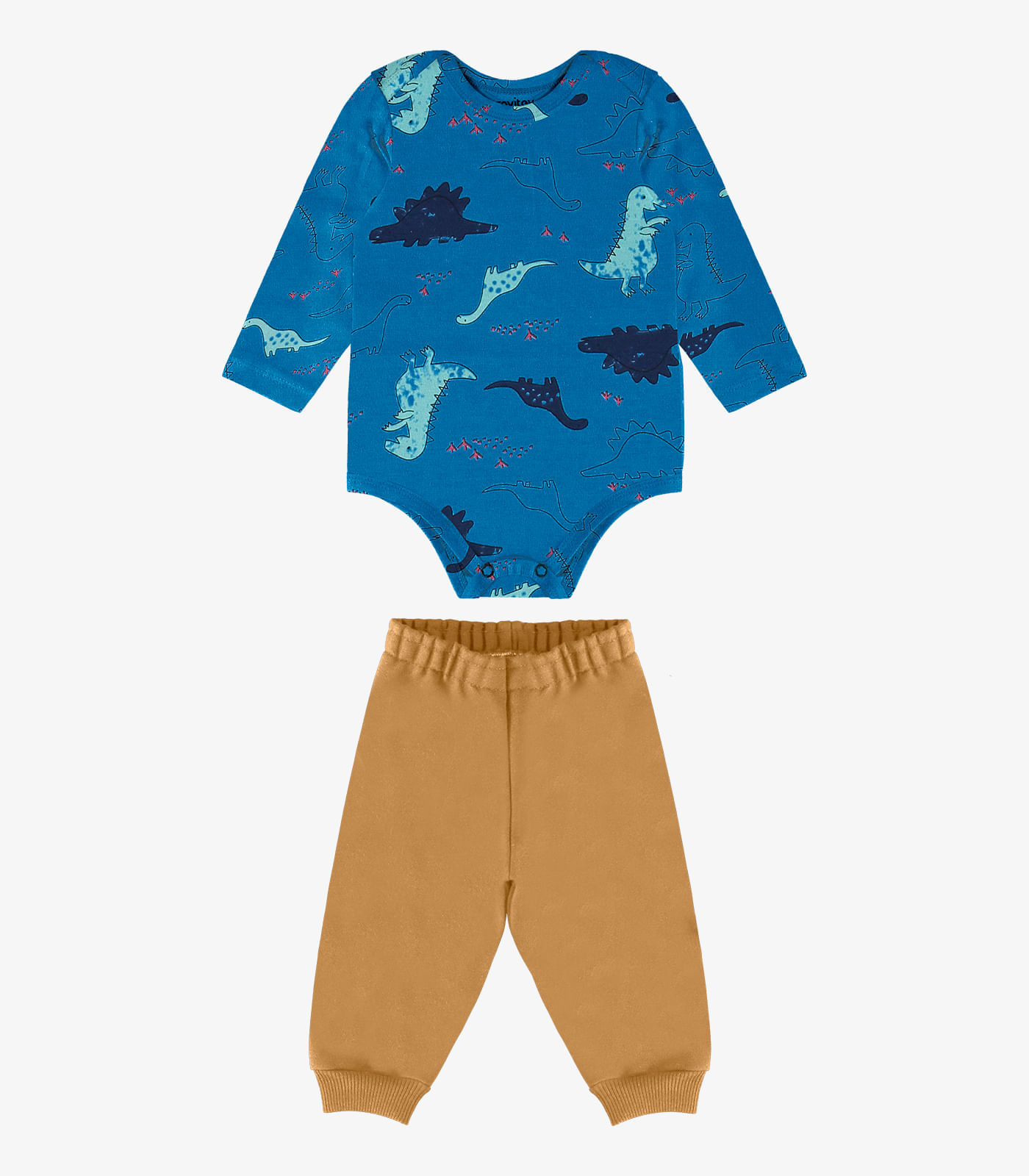 Conjunto Infantil Body Com Calça Rovi Kids Azul M