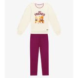 Conjunto Infantil Blusão Com Legging Trick Nick Bege 6