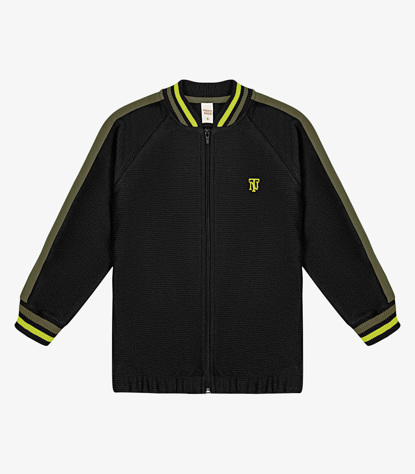 Jaqueta Bomber Infantil Masculina Trick Nick Preto 14