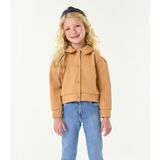 Jaqueta Infantil Feminina Em Suede Trick Nick Marrom 3