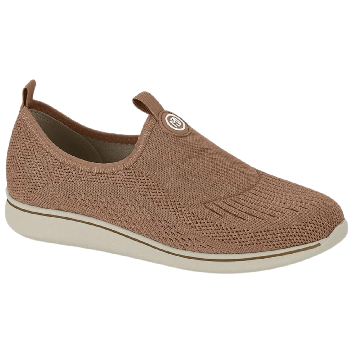 Tenis Feminino Slip On Casual Ultra Conforto Modare 7358.223.18645 - Nude - 34