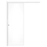 Kit Porta De Correr Interna Pinhal 15 A 20 Cm, Branco Acabado, 213 X 75 Cm
