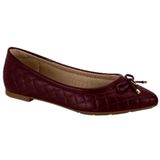 Sapatilha Slip On  Feminina Ultra Conforto Modare 7334.232.18462 - Burgundy - 38