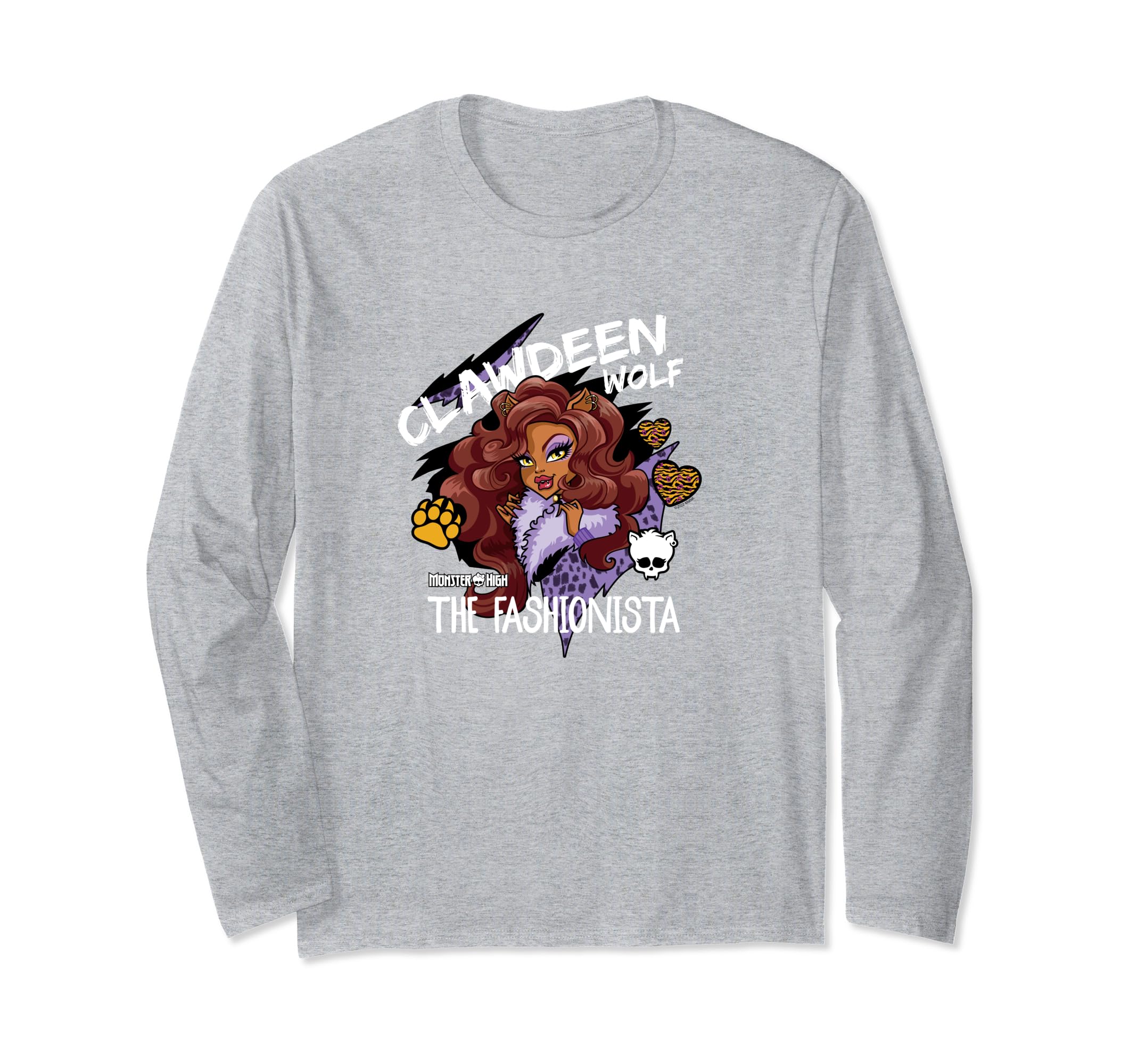 Camiseta De Manga Comprida Monster High Clawdeen Wolf Fashionista