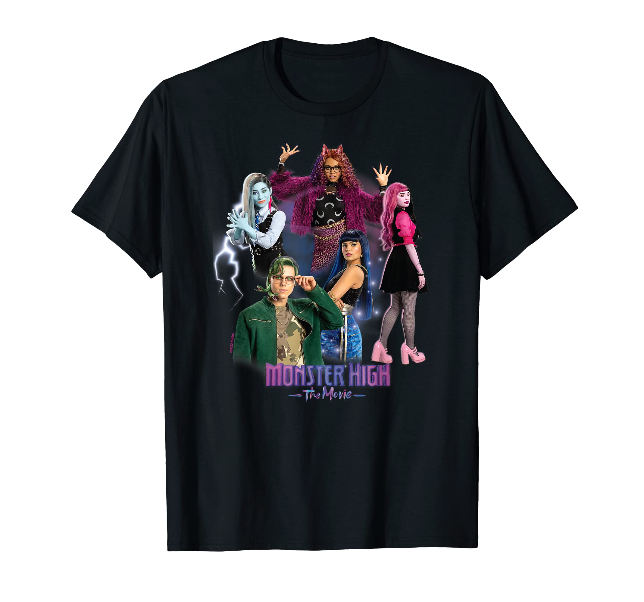 Camiseta Monster High Mh Com Logotipo E Grupo Oficialmente Licenciados