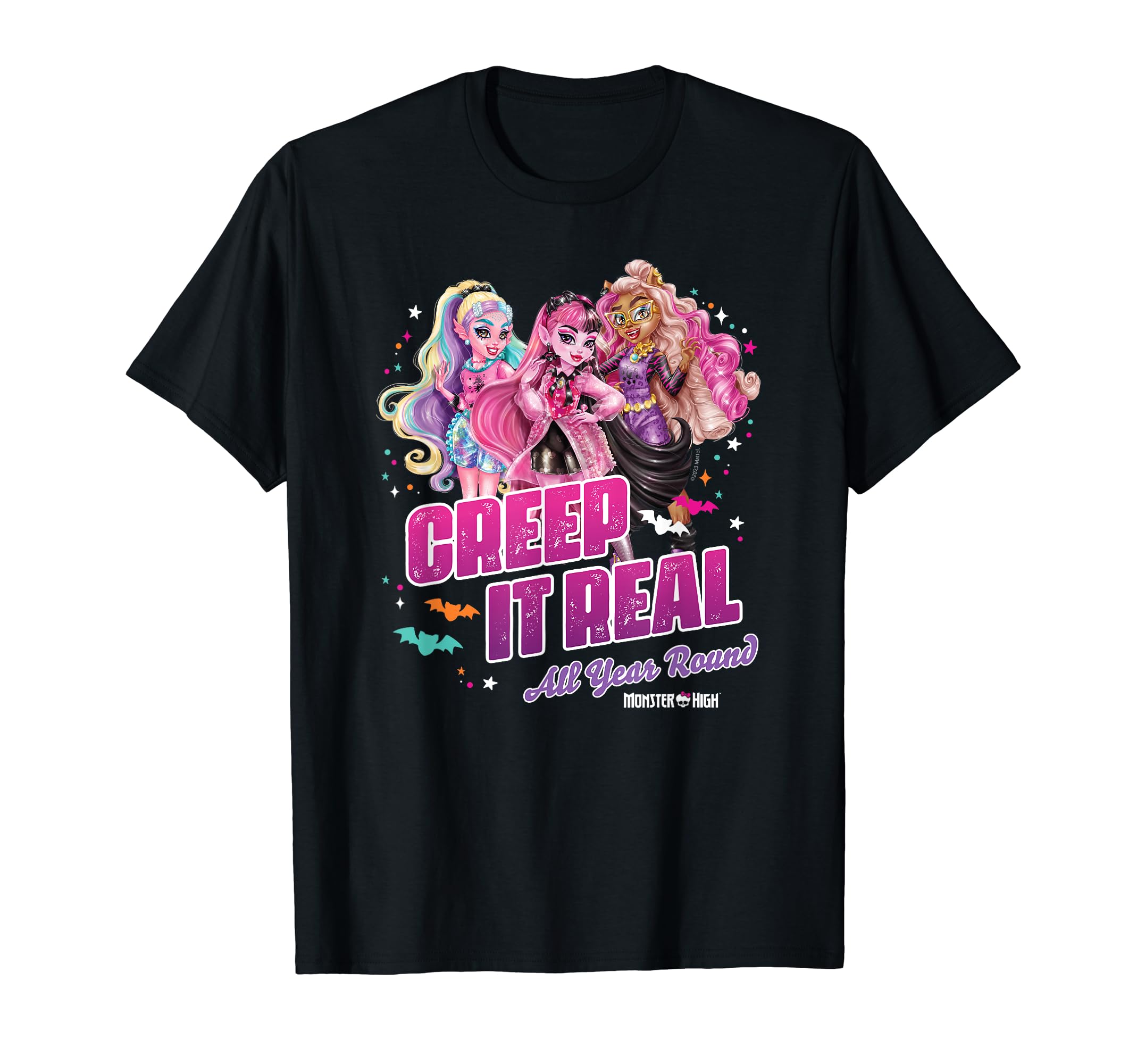 Camiseta Monster High Student Creep It Real O Ano Todo